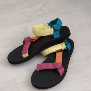 Teva Multicolor Sandals - Black, Yellow, Pink, Blue, Orange